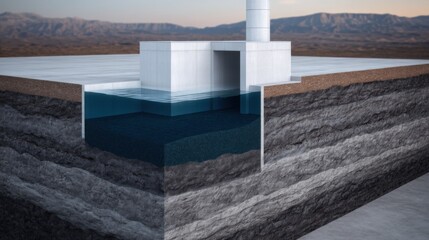 High-Fidelity Visual Representation of Underground Carbon Storage Facility Concept