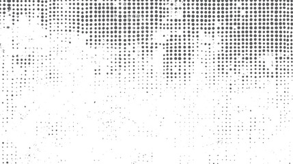 Grunge halftone texture. Abstract pixel dot pattern background. Distressed surface design for modern artistic projects.