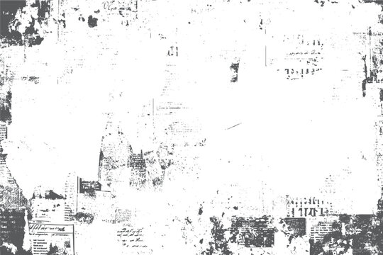 Distressed newspaper background. Grunge vintage texture surface. Torn retro print design for creative graphic design.