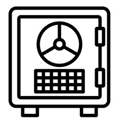 Safe Deposit  Icon Element For Design