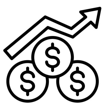 Profit  Icon Element For Design
