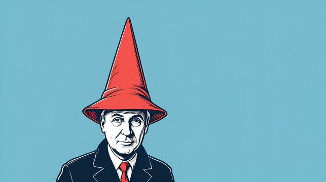 Dunce cap vector for National Dunce Day. November 8.