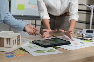 Collaborative ESG Strategy Meeting with Digital Tools