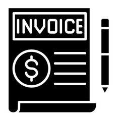 Invoice  Icon Element For Design