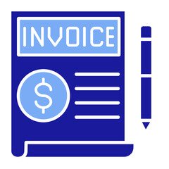 Invoice  Icon Element For Design