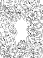 diy craft floral frame  for adults and kids and kdp