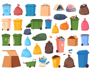 Waste Disposal Containers and Bags Collection