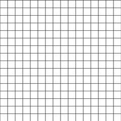 Black and white grid seamless pattern background with square lines, perfect for math, design, notebook, graph paper, and modern geometric decoration.