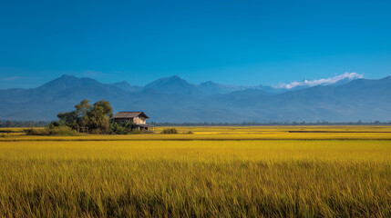 Fototapeta premium rice field in the mountains