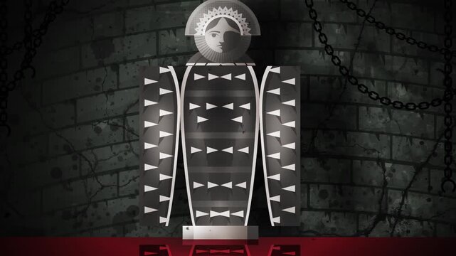 iron torture medieval maiden device