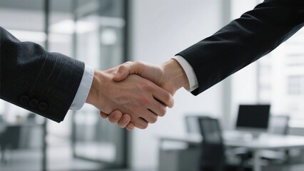 Professional Business Handshake in Modern Office Meeting Photography