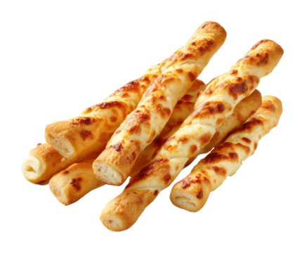Cheesy breadsticks recipe kitchen food cozy isolated on transparent background