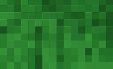 green mosaic background