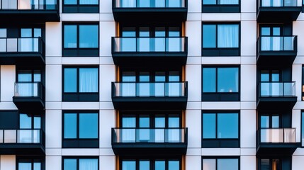 Obraz premium Modern apartment building facade