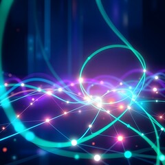 Obraz premium abstract network connections