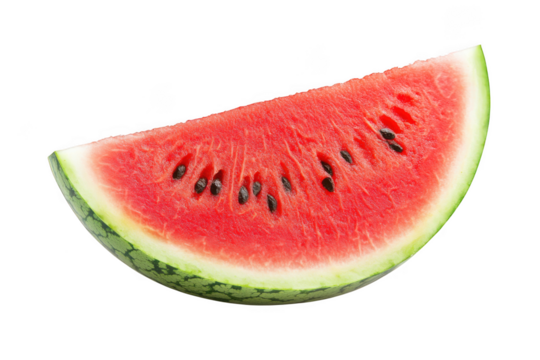 Juicy watermelon slice cut fruit summer refreshment sweet dessert food healthy diet isolated vector graphic isolated on transparent background