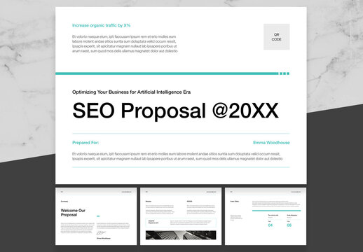 Blue And Black SEO Proposal