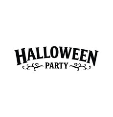 Halloween Party Typography T Shirt Design
