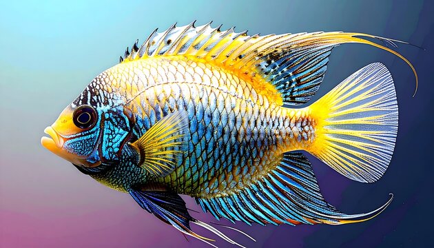 Vibrant fish portrait