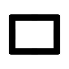 Illustration of a square box with black lines.