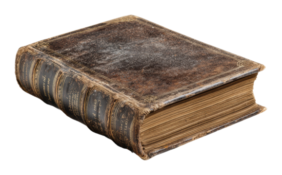 Exploring vintage literature library book antique isolated on transparent background