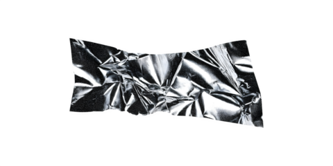 Metallic teared sticker with a sticky backing, ideal for creative projects and labeling

