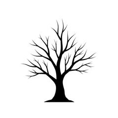 vector tree silhouette