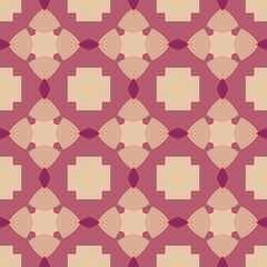 Seamless vintage illustration with pink geometric hearts, perfect for wrapping paper, wedding decor, and Valentine's fabric design
