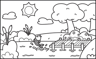 Spring Scenes| Spring Background| Clip Art