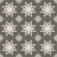 A beautiful, seamless Christmas pattern featuring a collection of unique snowflake designs for a festive winter holiday background