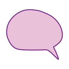 Fototapeta premium Hand drawn speech bubble Blank empty message box Textbox frame for banners, price tags, stickers, design