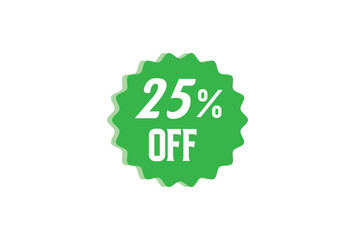 Modern percentage icons 15%, 20%, 25% in Red, Green colorful circle progress style. Perfect for discounts, offers, infographics, sales reports, analytics, business data and marketing design use. 