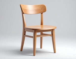 Classic Wooden Chair A Blend of Style and Comfort for Dining or Office Spaces