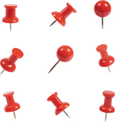 red push pins