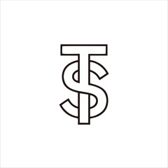 Print TS letter logo design for your brand and company identity