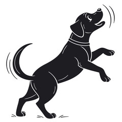 vector illustration of a dog