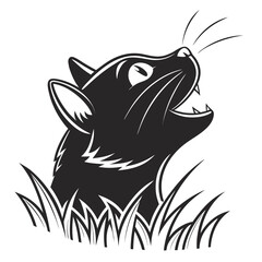 vector image of a cat