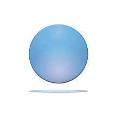 blue glass sphere