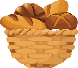 vector illustration of bread