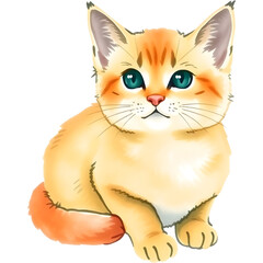 Fototapeta premium Adorable Orange Tabby Cat