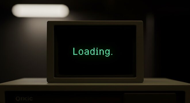 Retro Computer Loading Screen A Digital Nostalgia Trip
