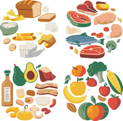 food icons set