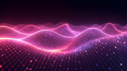 Abstract quantum pulse waves background, glowing rhythmic energy patterns, futuristic digital resonance, neon gradient harmony, seamless 8K cinematic design