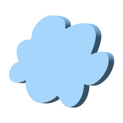 3d speech bubble Blank empty message box Textbox frame for banners, price tags, stickers, design