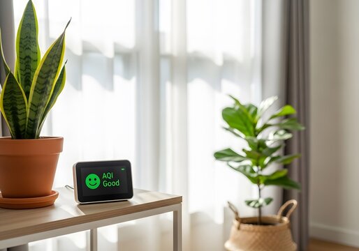 Smart Home Environment: Good Air Quality and Indoor Plants