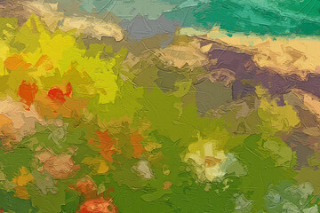 A little girl is lying on her stomach, I don't know what she's doing