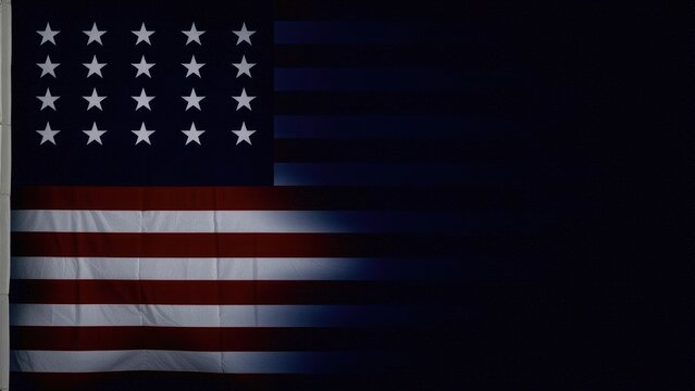 Fading American Flag with Stars and Stripes usa flag