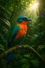 Fototapeta premium blue and yellow macaw