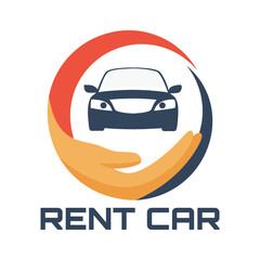 Rent car, rental car logo design