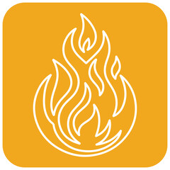 Bold fire graphic, energy and passion illustration, ignite your creativity with this icon